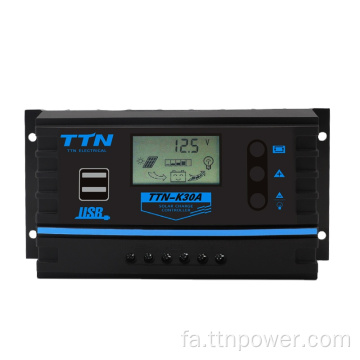 TTN-K10A 12V/24V PWM کنترل شارژ خورشیدی